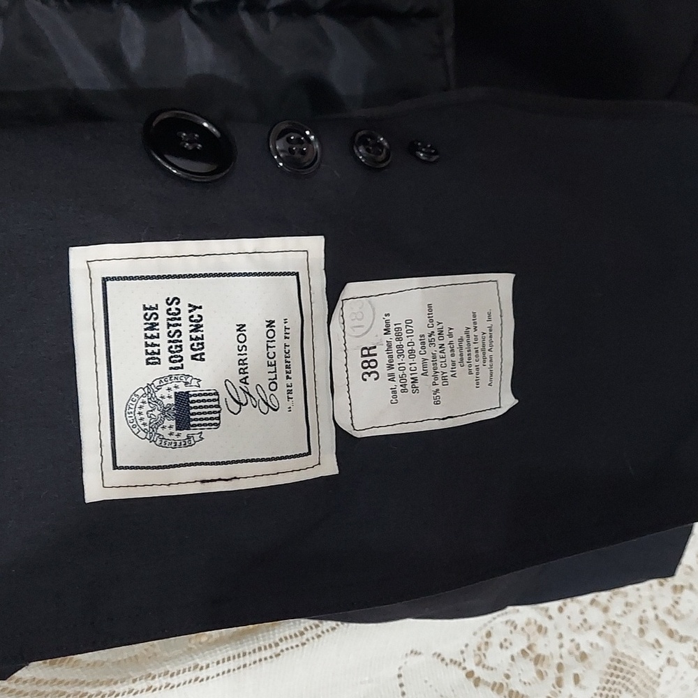 All weather men's Army coat 38R invM 362 - Picture 3 of 5